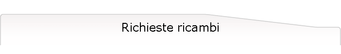 Richieste ricambi